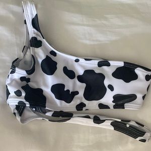 shein cowprint swimsuit!